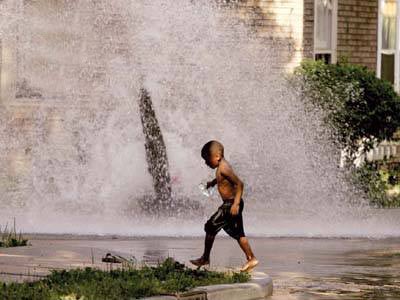 open fire hydrant